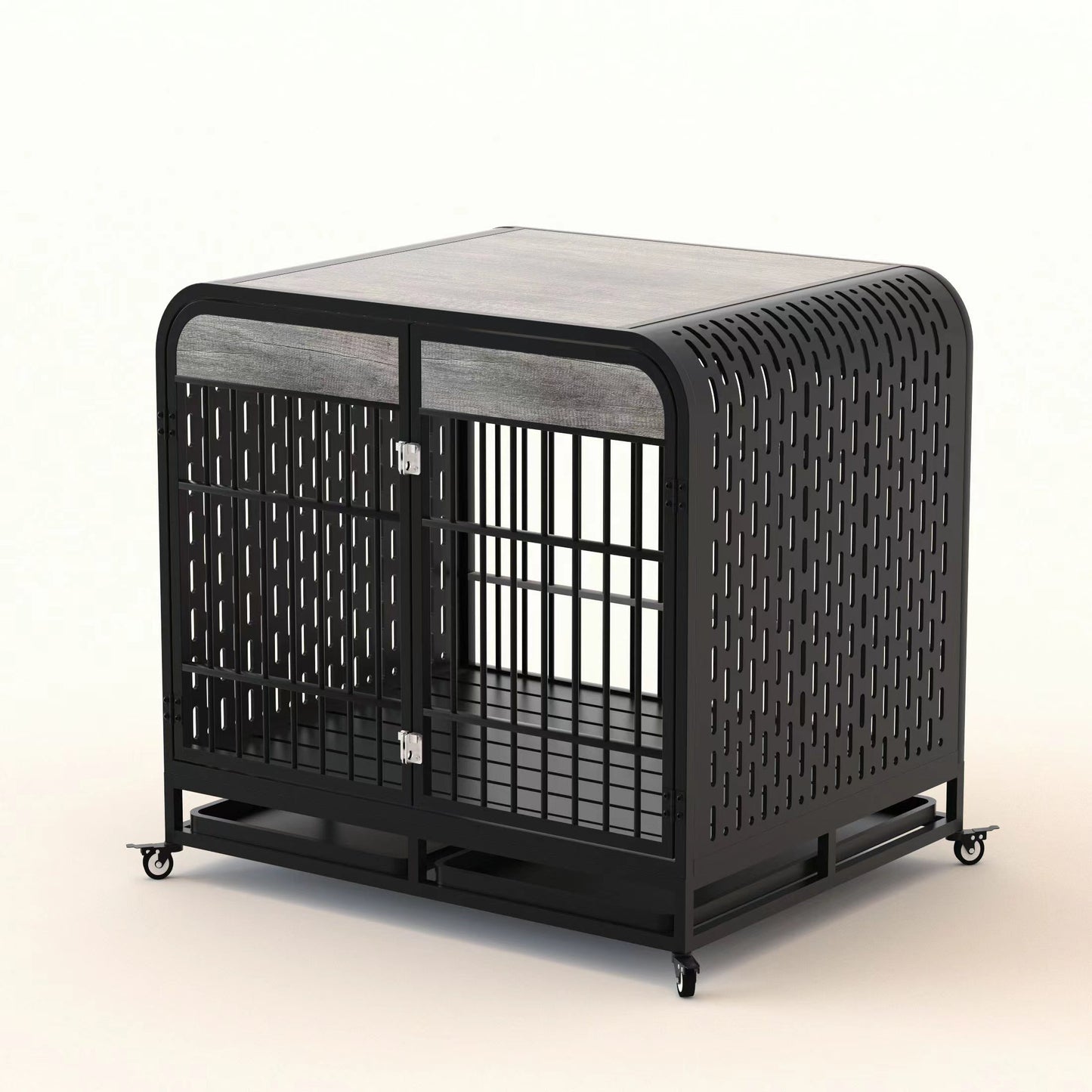 Heavy Duty Dog Crate Furniture Wooden Table 42inch Grey – Tea - Raven Supply Company