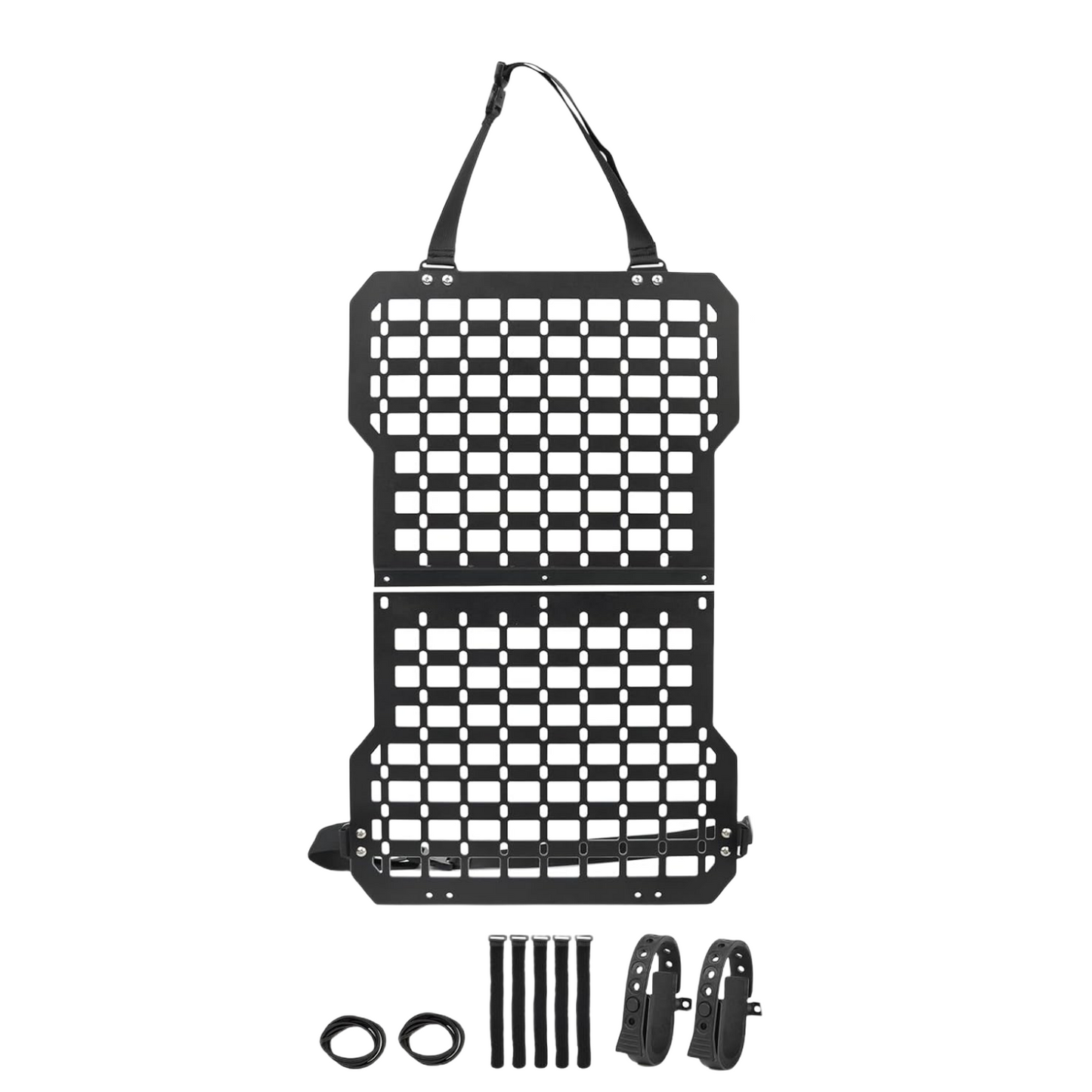 Universal Seat Back Molle Panel Organizer With Gun Holder