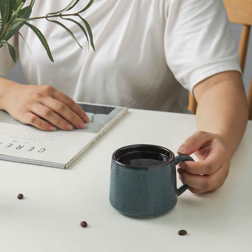 300ML European Style Ceramic Mugs - Elegant Glazed Design - Raven Supply Company