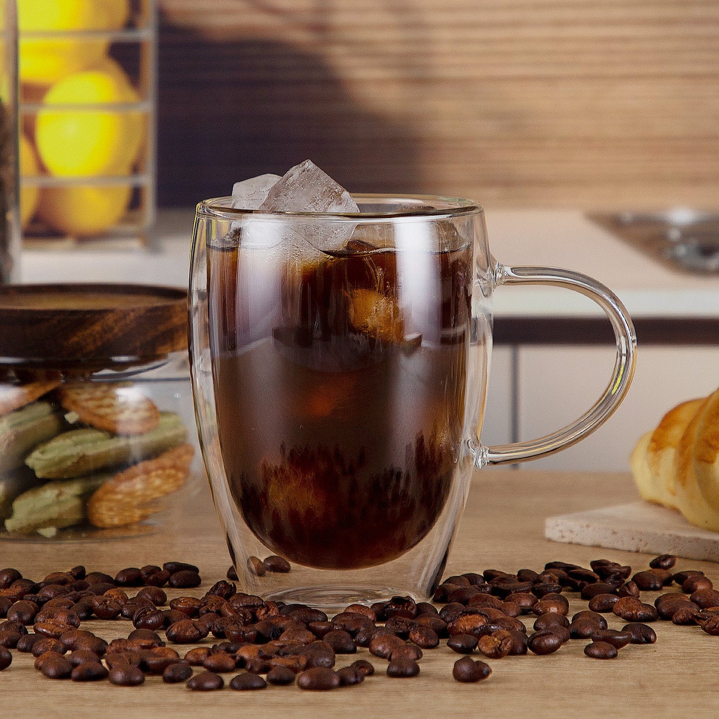 Double Walled Glass Mugs Set 4 - 350ml (12oz) for Effortless Enjoyment - Raven Supply Company