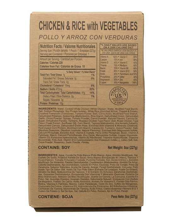 MRE Meals – Standard Variety with Heaters