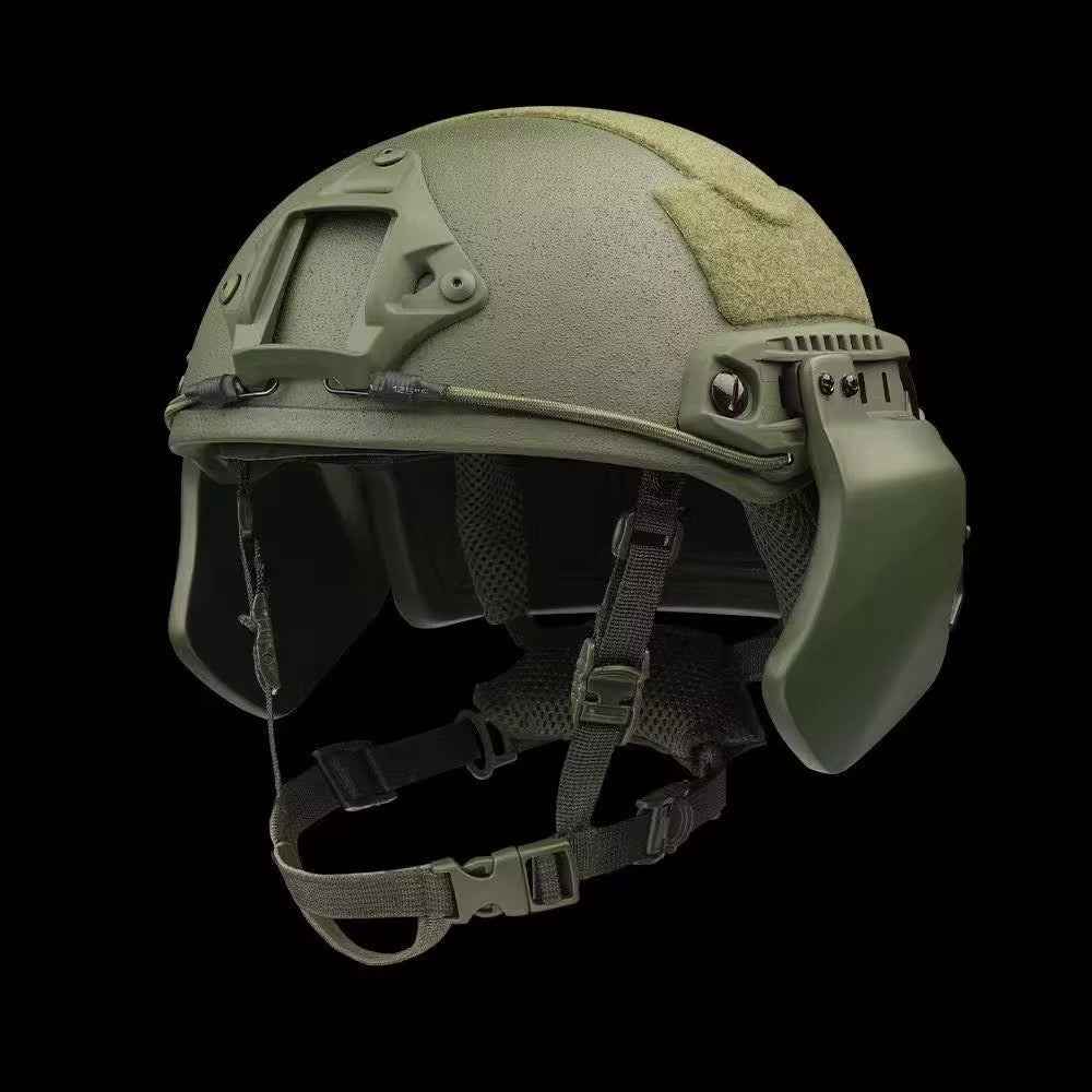 “Ear Armor” Attachable Side Helmet Protection for High Cut Helmet: Tested to LEVEL IIIA
