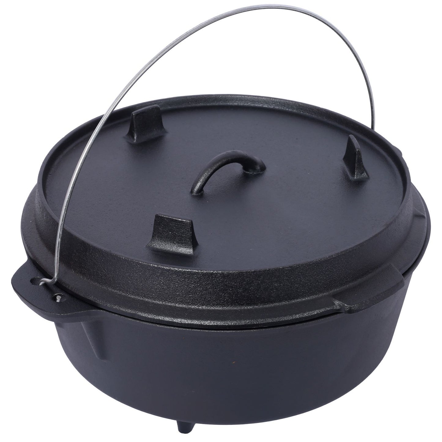 Outdoor Camping Deep Pot For Camping Fireplace Cooking Barbecue Baking Campfire With Leg Base - Raven Supply Company