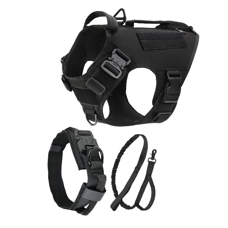 Tactical Dog Vest Medium To Large Dogs Quick Release Chest Strap 3-piece Set - Raven Supply Company