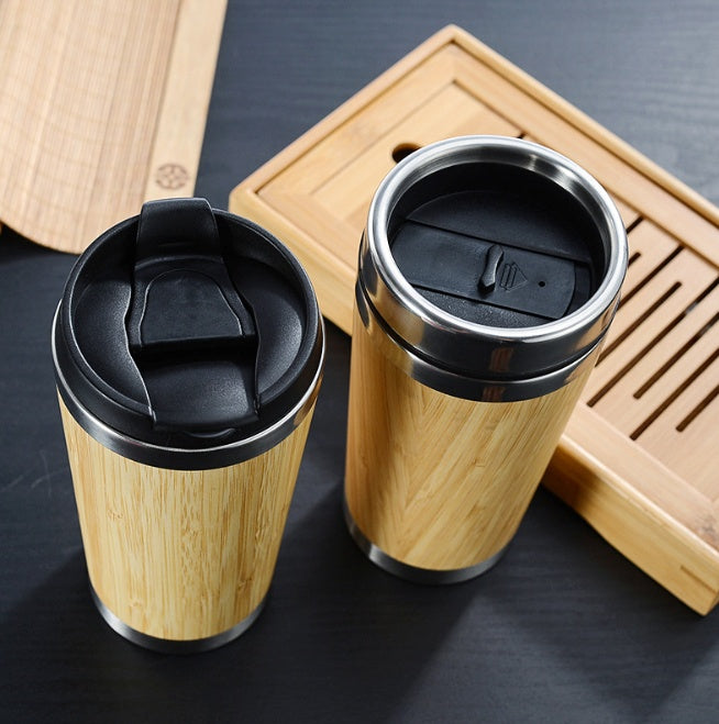 Bamboo Coffee Cup - Eco-Friendly Reusable Travel Mug for Sustainable Living - Raven Supply Company