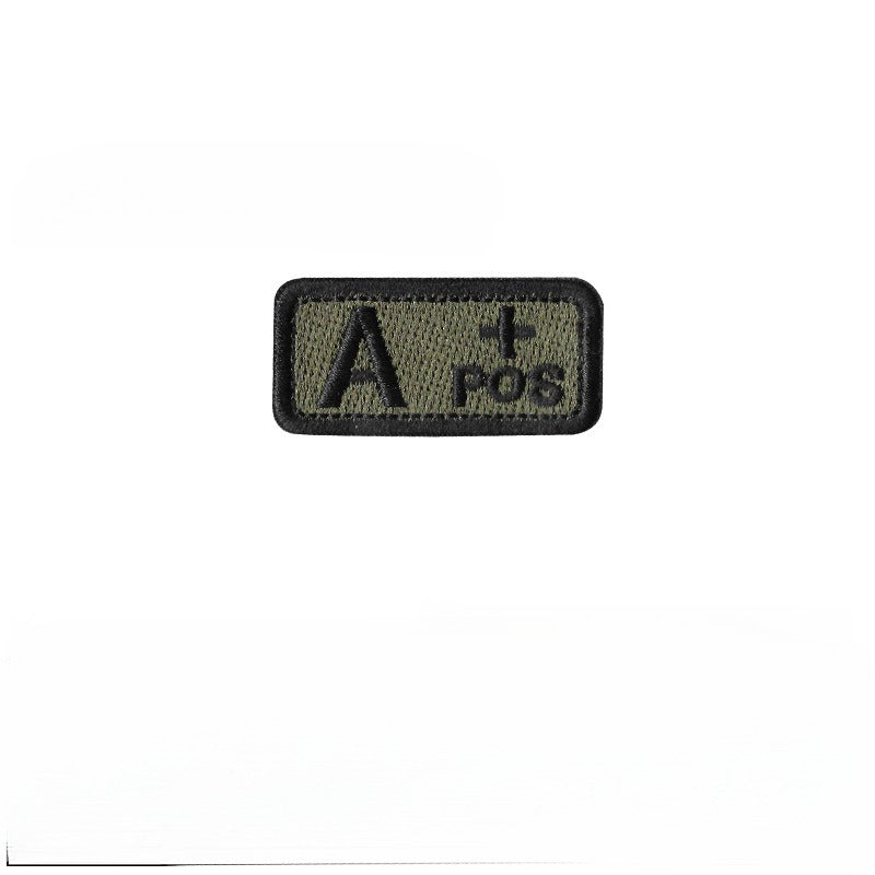 Embroidered Tactical Blood Type Patch - Essential Velcro ID for First Responders - Raven Supply Company