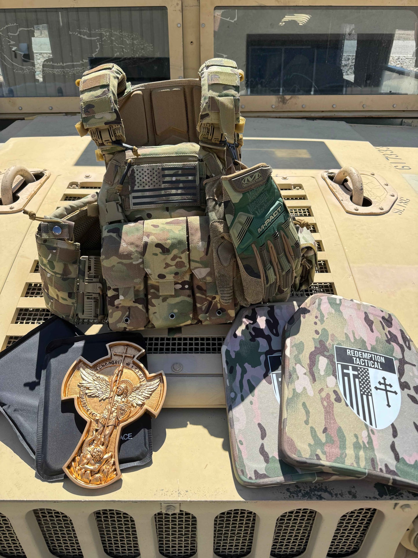 Archangel 2.0 FULL KIT Armor COMBO PACKAGE LIGHTWEIGHT LEVEL IV (2) 10x12 Front/Back Plates (2) 6x8 Side Plates, Archangel Placard (Level IIIA)