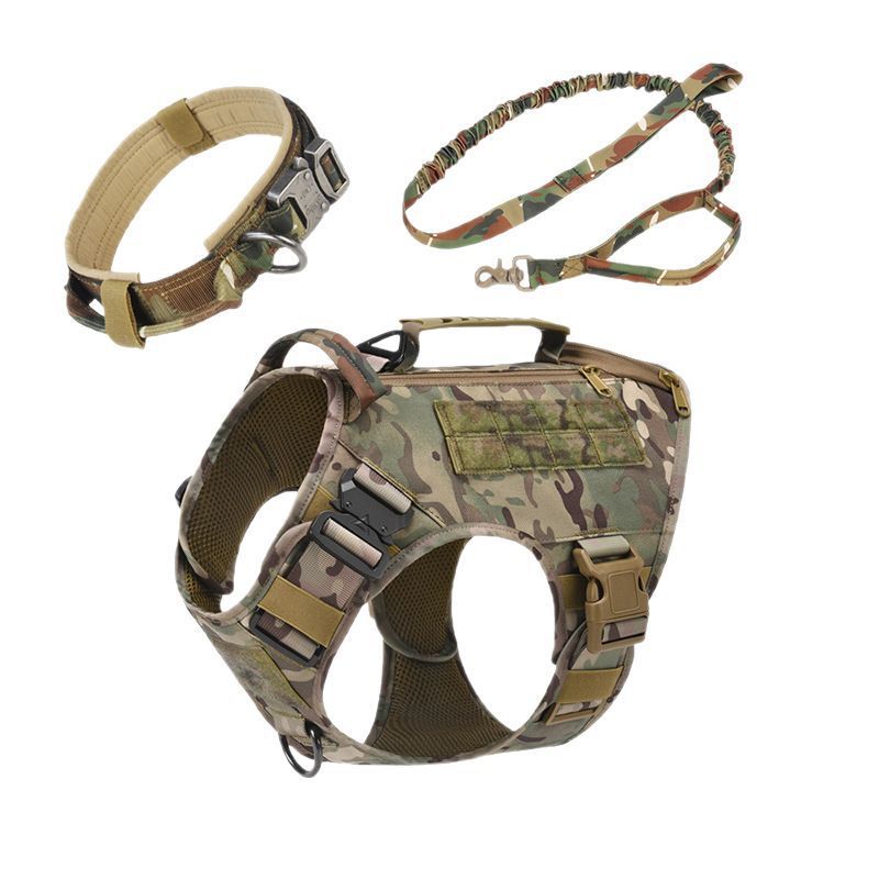 Tactical Dog Vest Medium To Large Dogs Quick Release Chest Strap 3-piece Set - Raven Supply Company