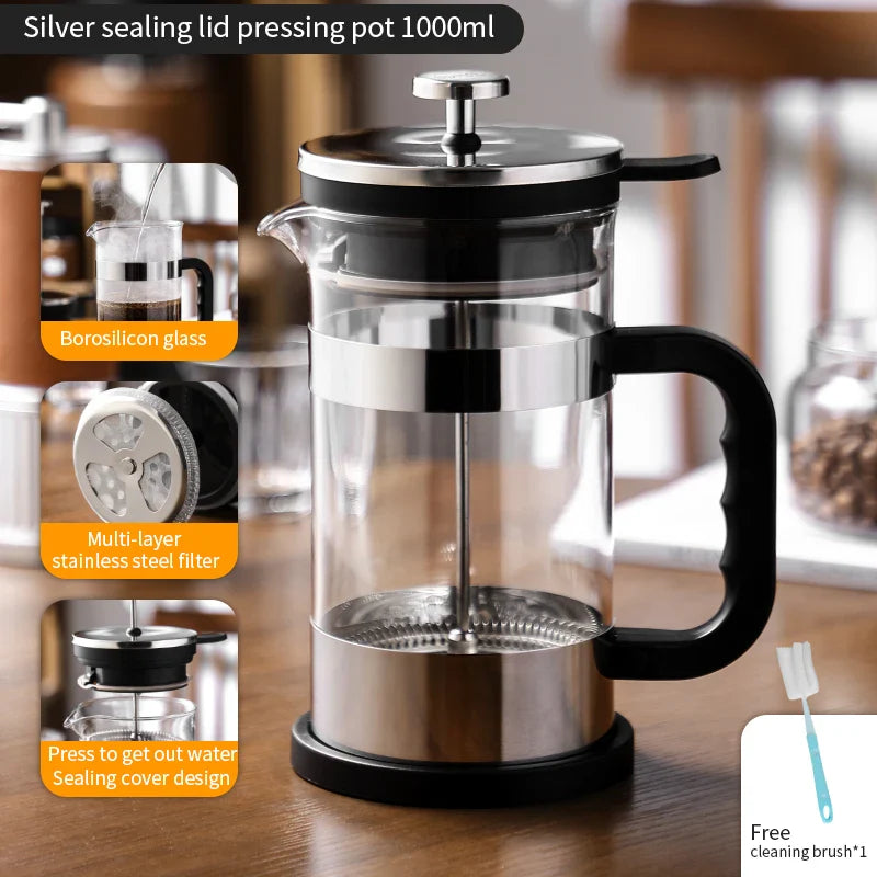 1000ml French Press Coffee Pot – Tactical Gear - Raven Supply Company