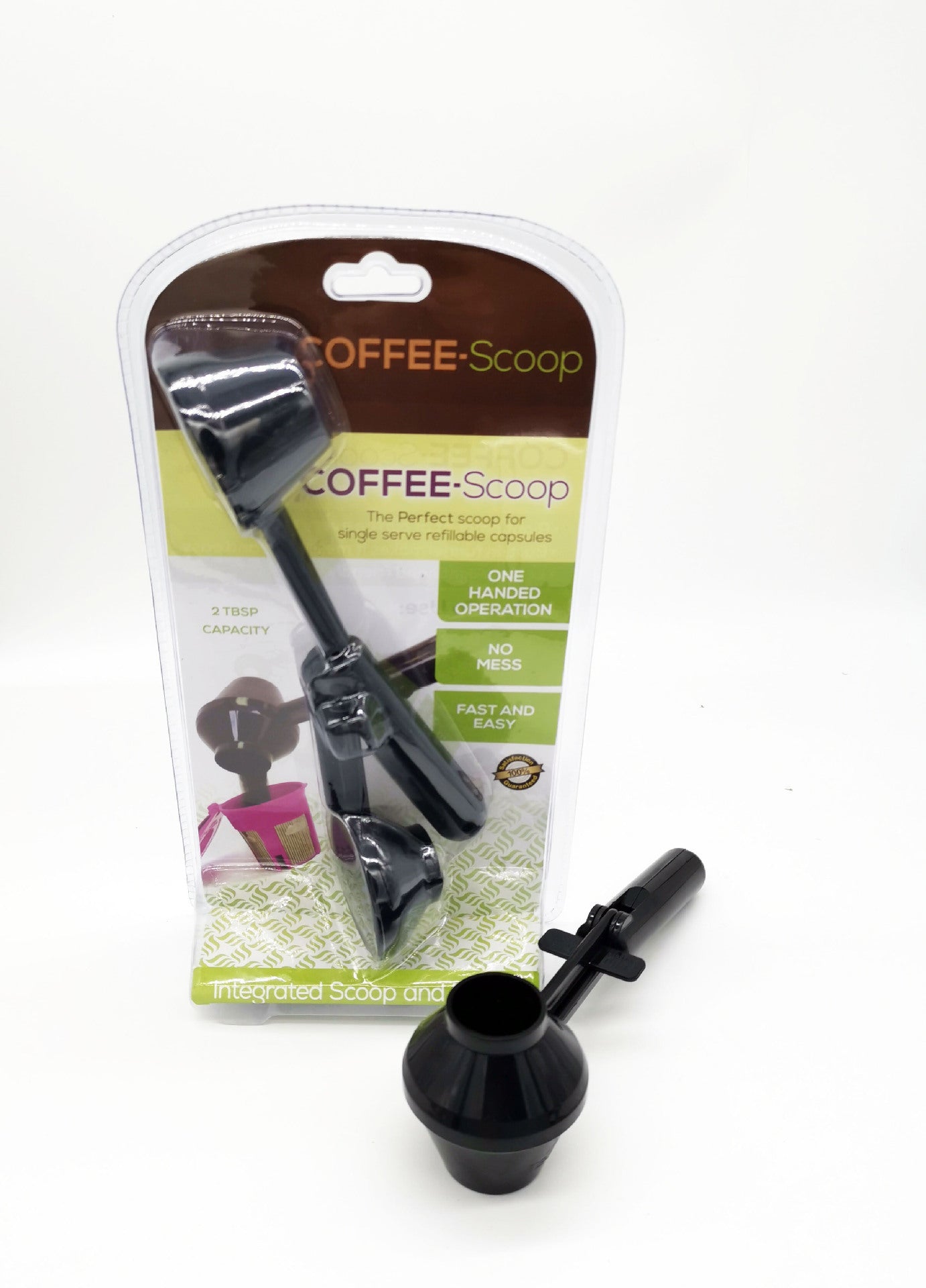 Coffee Ground Measuring Spoon with Built-in Funnel for Perfectly Pre-measured Coffee - Raven Supply Company