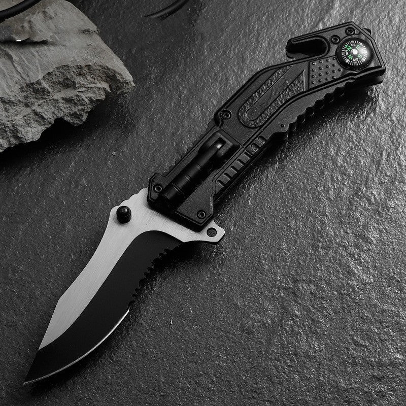 Folding Survival Knife for Wilderness Survival and Emergency Preparedness - Raven Supply Company