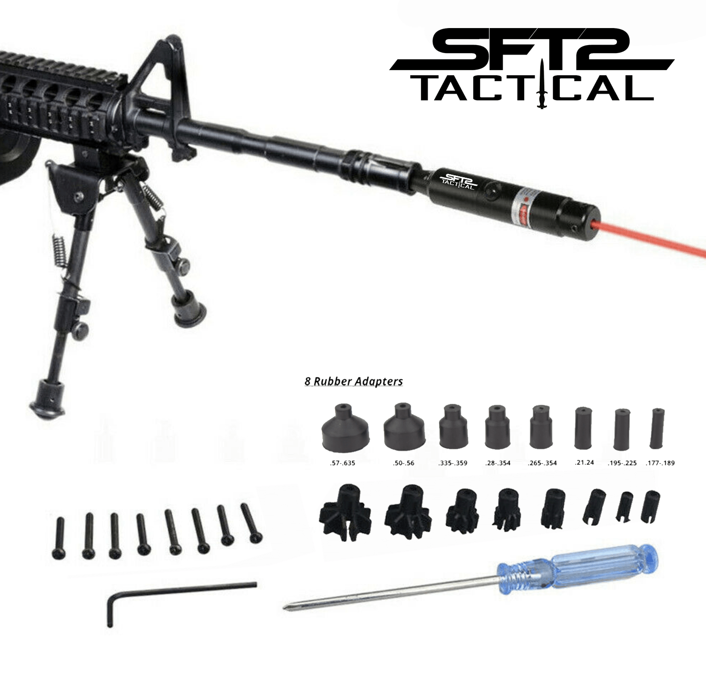 SFT2 Tactical Universal Laser Bore Sighter for .22 to .50 Caliber Scope - Raven Supply Company