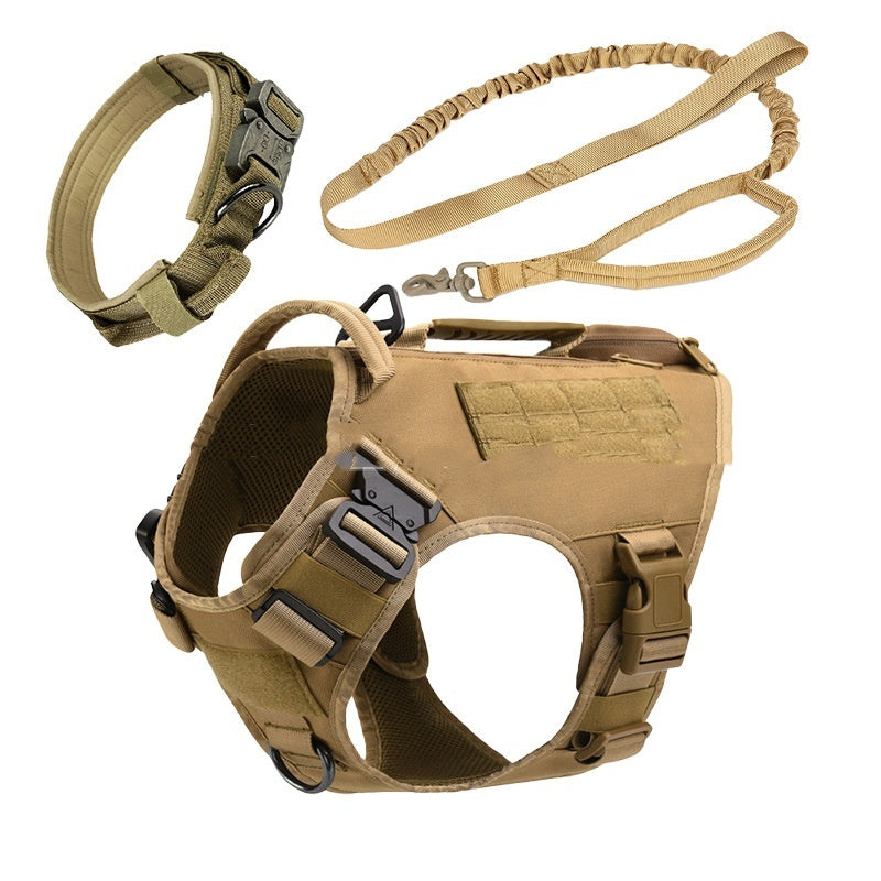 Tactical Dog Vest Medium To Large Dogs Quick Release Chest Strap 3-piece Set - Raven Supply Company
