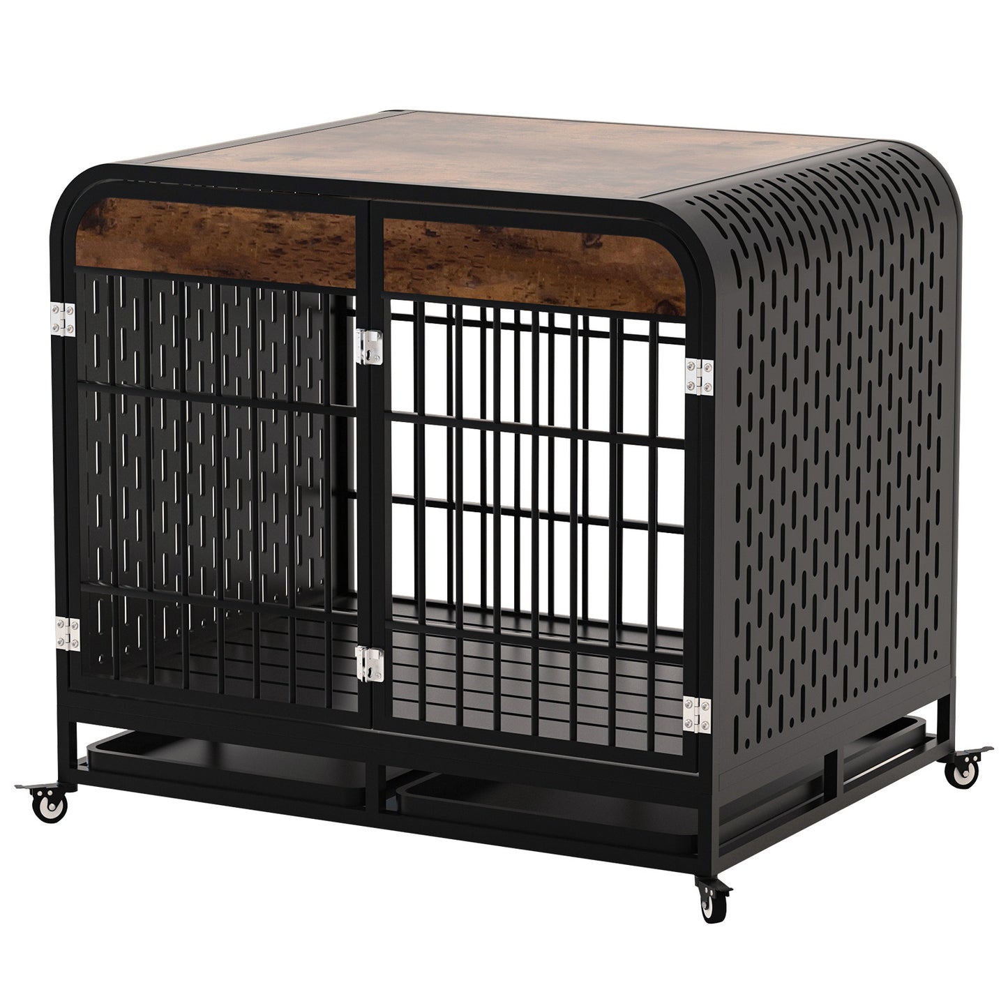 Heavy Duty Dog Crate Furniture Wooden Table 42inch Brown – Tea - Raven Supply Company