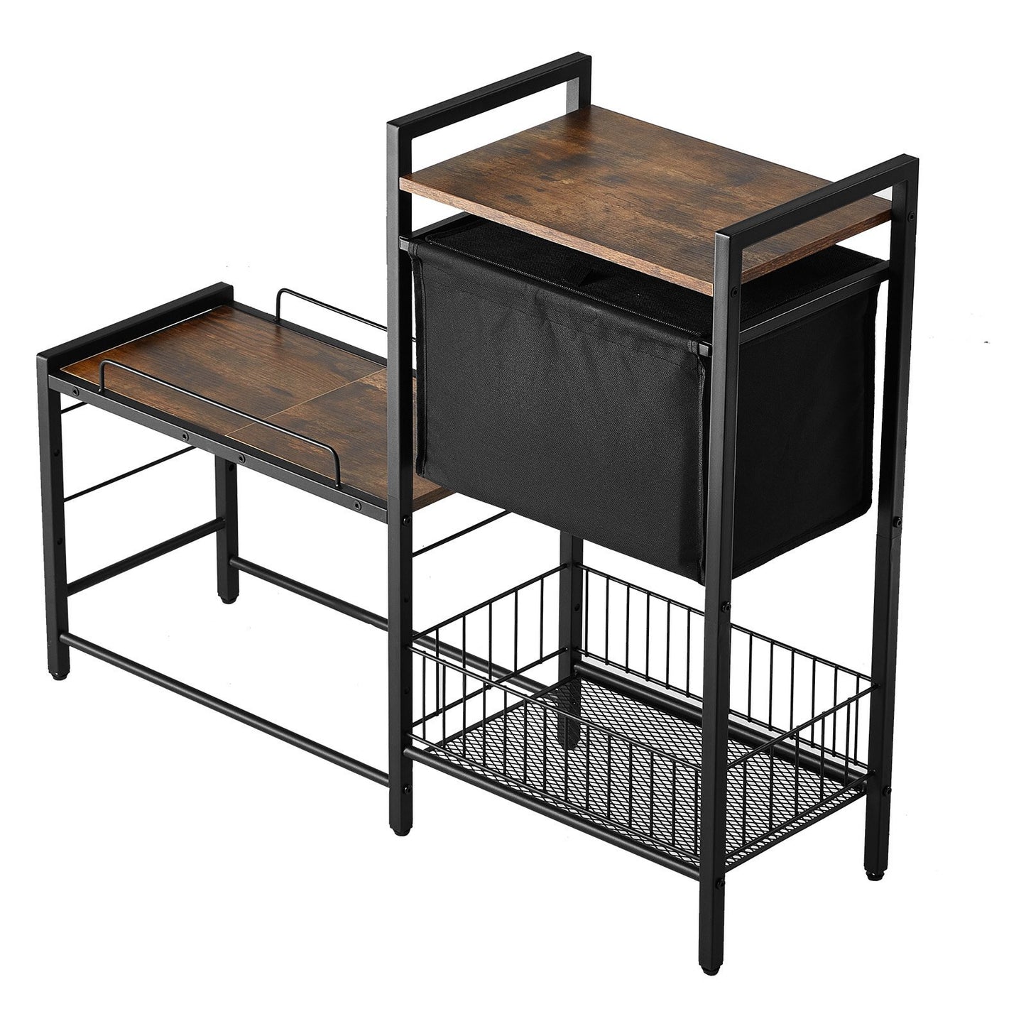 Pet Feeding Station With Storage Dog Food & Toy Organizer Raised Dog Bowls - Raven Supply Company