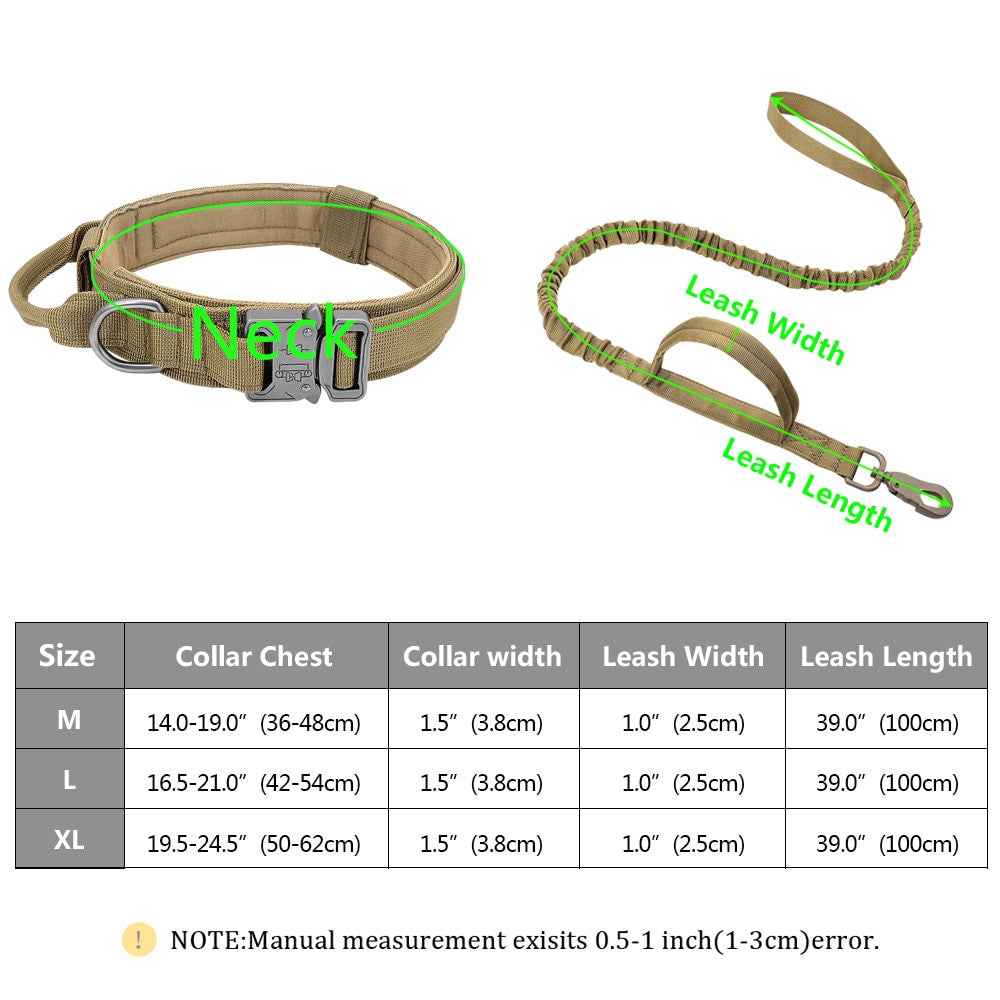 Military Tactical Dog Collar & Leash for Ultimate Control and Comfort - Raven Supply Company