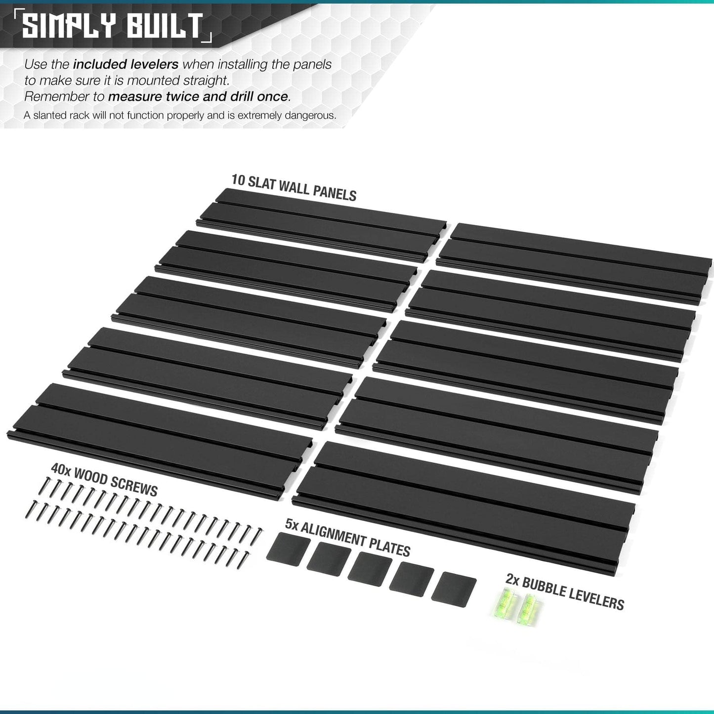 Wall Rack System - Panels Only Package - Raven Supply Company