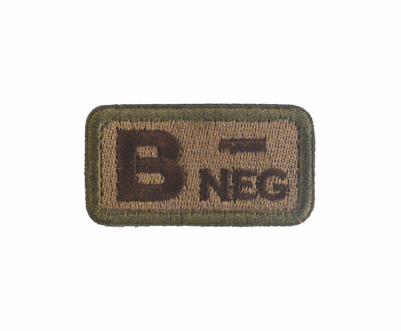 Embroidered Tactical Blood Type Patch - Essential Velcro ID for First Responders - Raven Supply Company