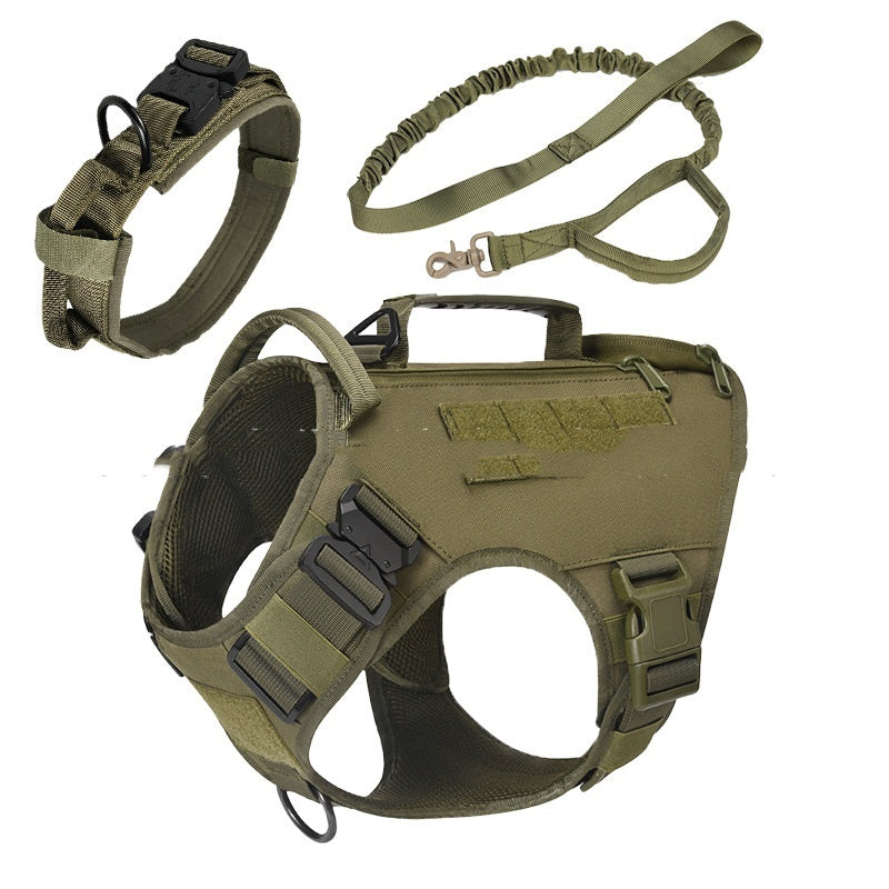 Tactical Dog Vest Medium To Large Dogs Quick Release Chest Strap 3-piece Set - Raven Supply Company