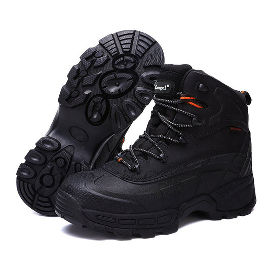 High-Top Wear-Resistant Steel-Soled Boots Mens Outdoor Desert Boots Tactical Boots Anti-Smashing Safety Boots - Raven Supply Company