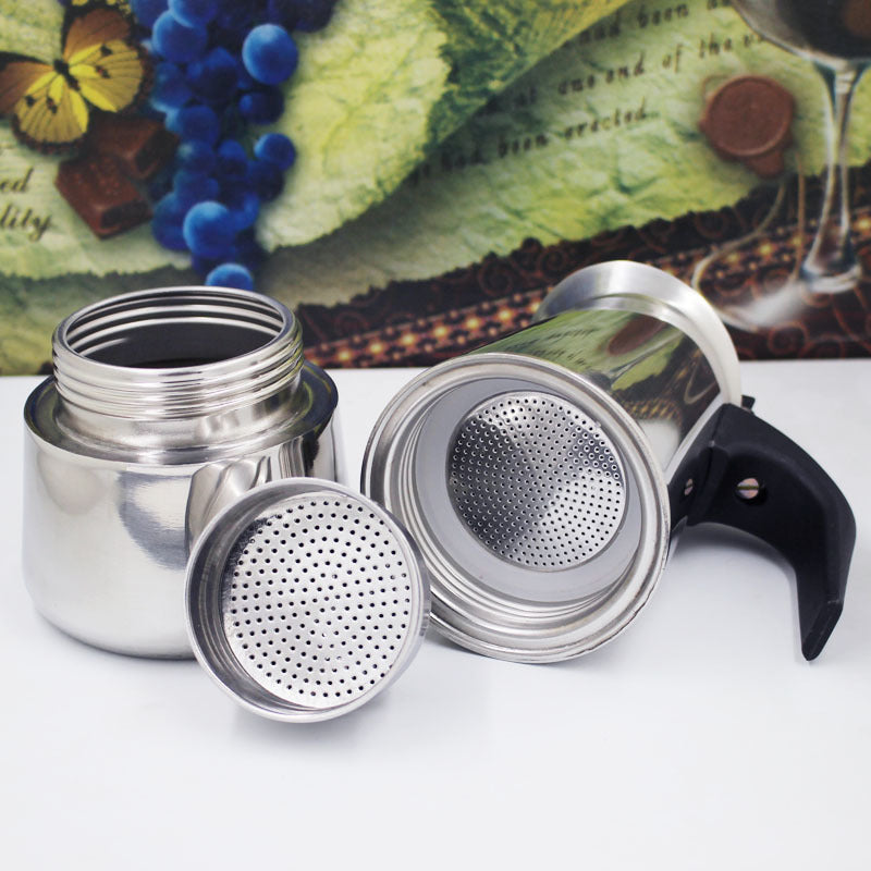 Stainless Steel Espresso Coffee Maker – Coffee Blend - Raven Supply Company