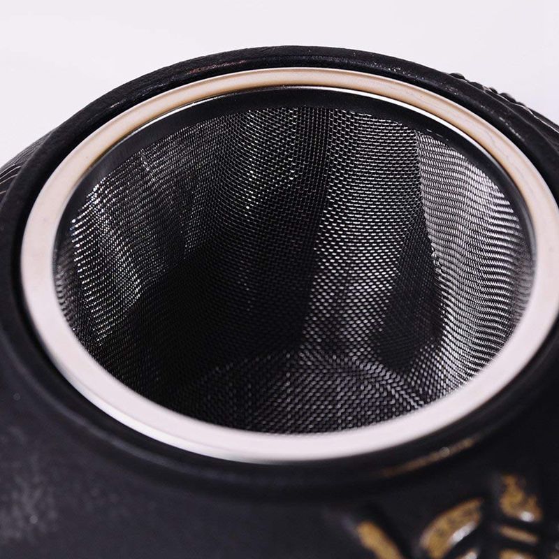 Japanese Cast Iron Peony Teapot for Bagged Tea - Raven Supply Company