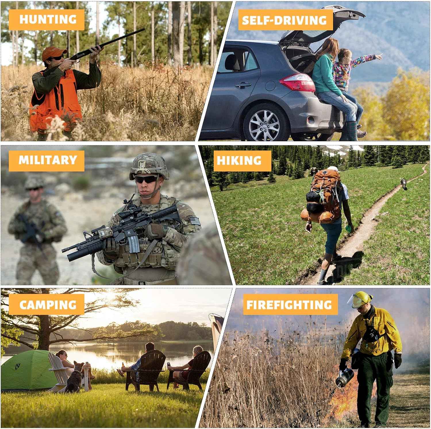 Universal Seat Back Molle Panel Organizer With Gun Holder