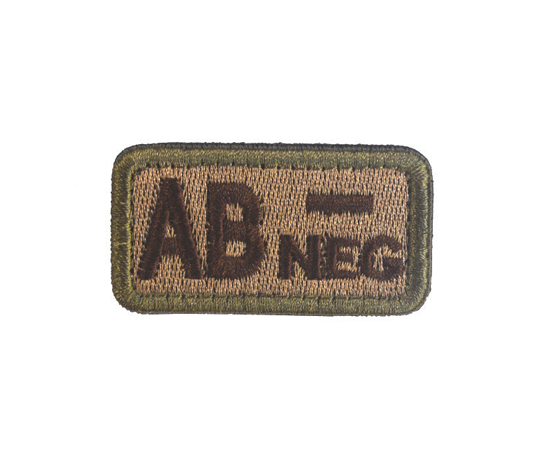 Embroidered Tactical Blood Type Patch - Essential Velcro ID for First Responders - Raven Supply Company