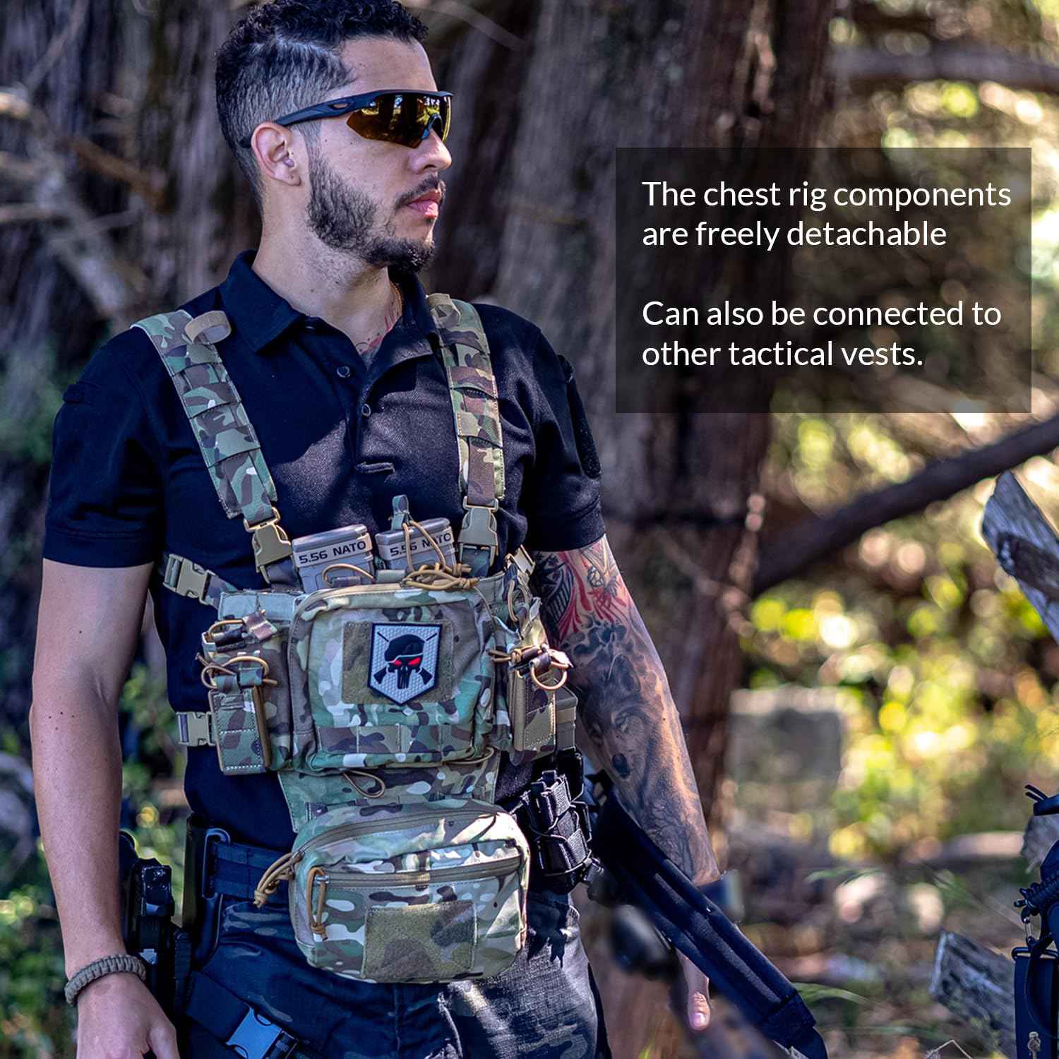 Votagoo Tactical Chest Rig – Adjustable & Detachable Design for Optimal Versatility - Raven Supply Company