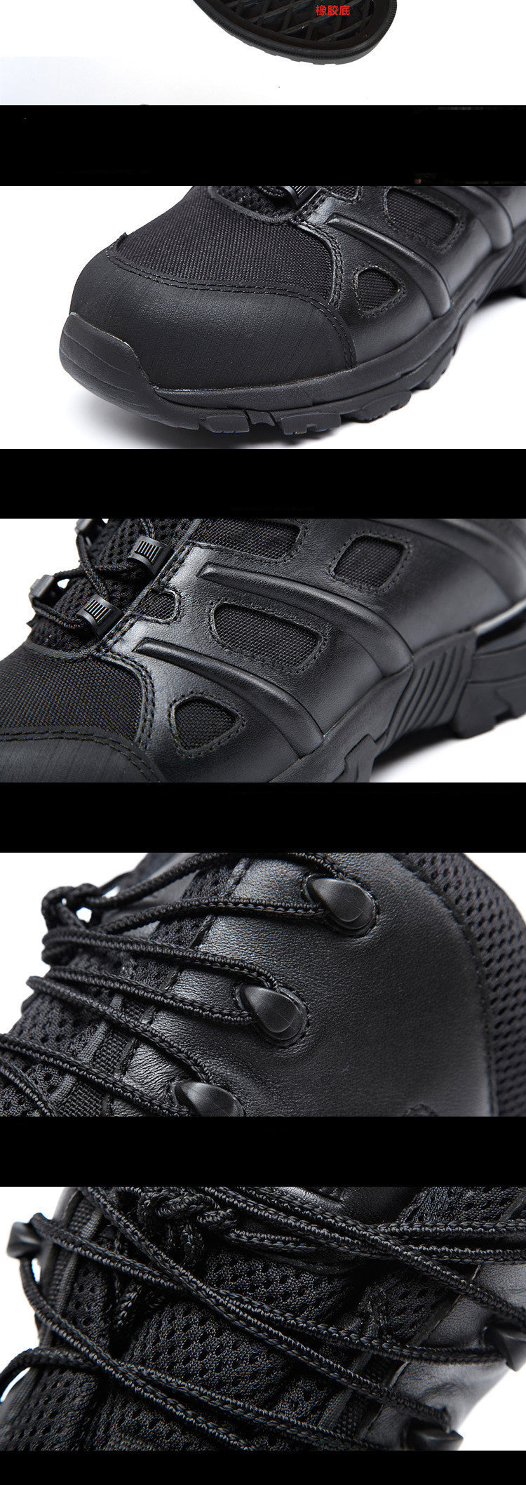 Non-Slip Black Leather Combat Boots for Maximum Comfort and Stability - Raven Supply Company