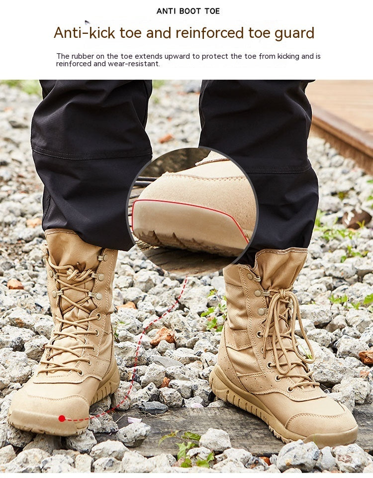 Summer Tactical Desert Combat Boots for Outdoor Climbing and Adventure - Raven Supply Company