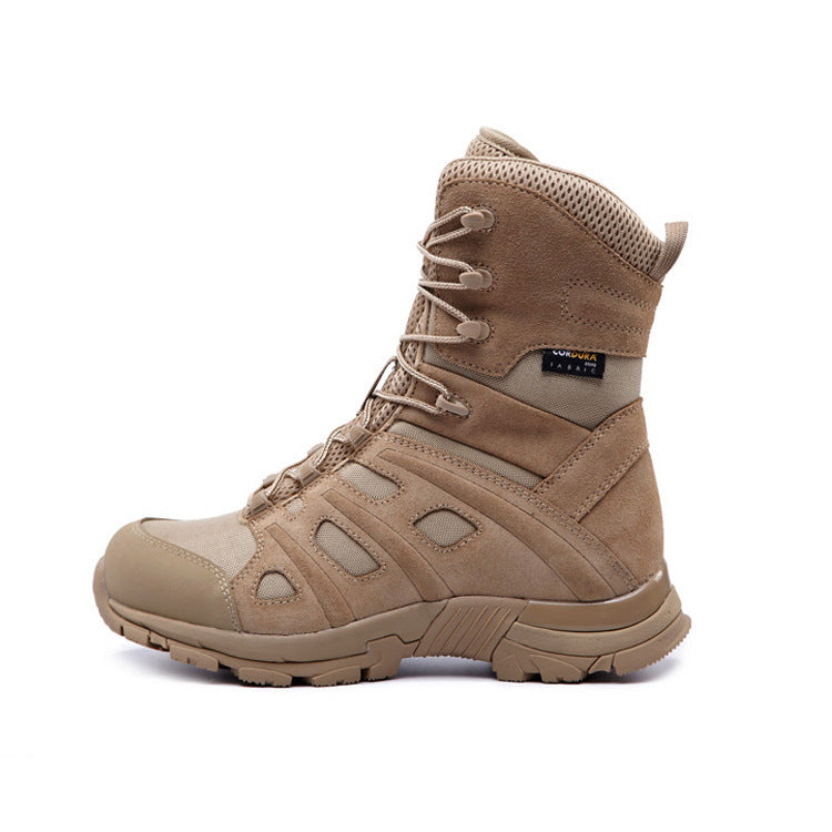 Non-Slip Black Leather Combat Boots for Maximum Comfort and Stability - Raven Supply Company