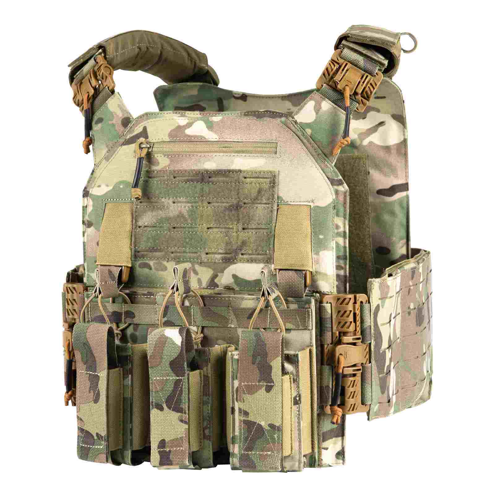 Votagoo Tactical Vest 601 Laser Cut Molle Adjustable Plate Carrier Military Gear - Raven Supply Company
