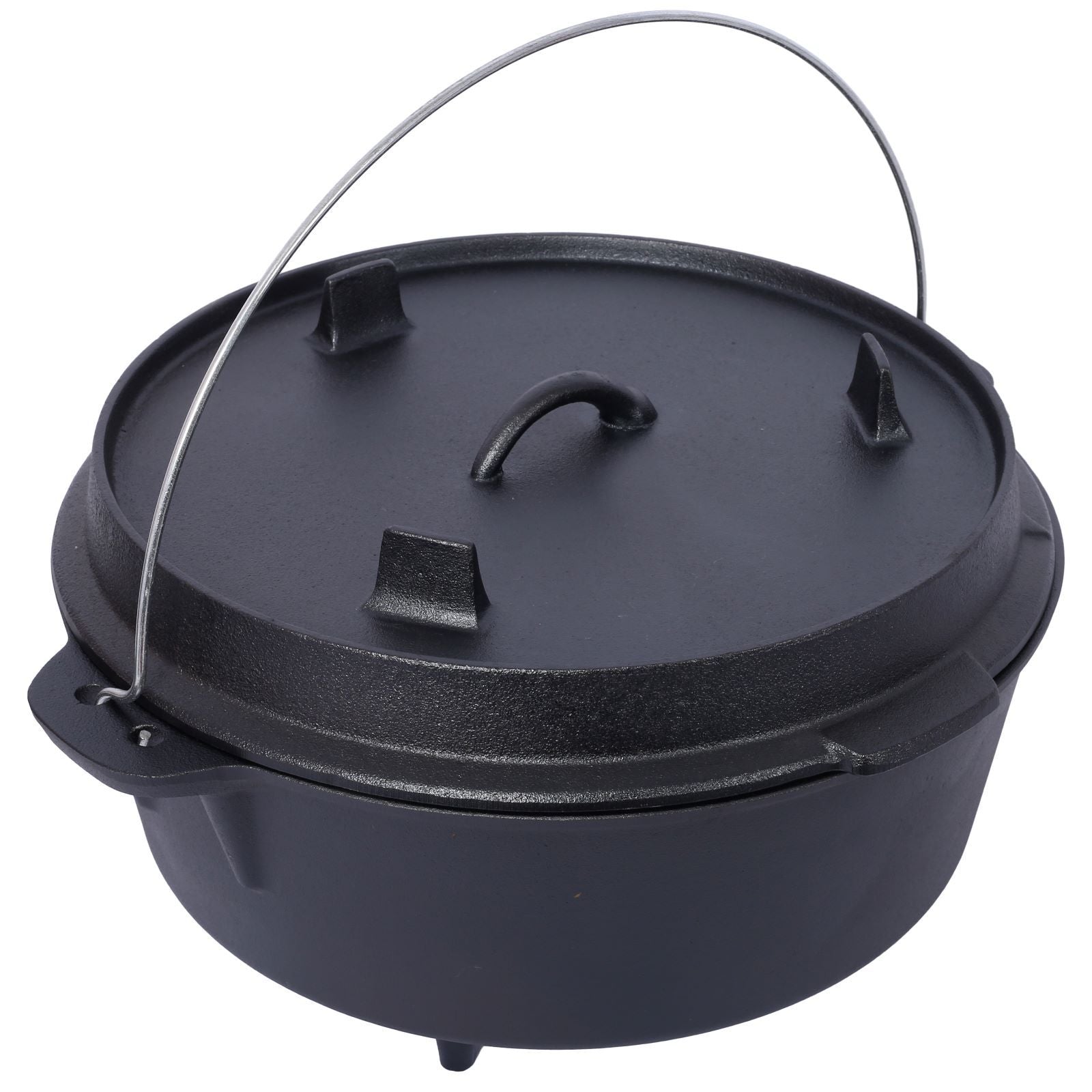 Outdoor Camping Deep Pot For Camping Fireplace Cooking Barbecue Baking Campfire With Leg Base - Raven Supply Company