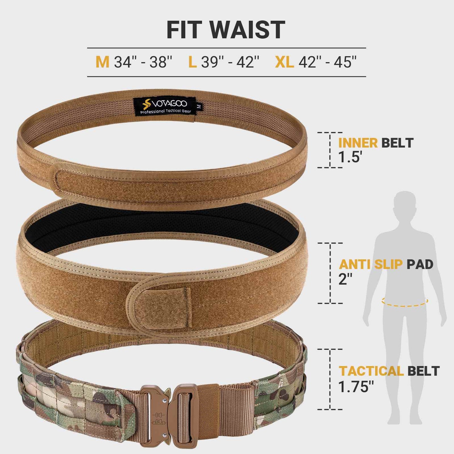 MOLLE Battle Belt with Quick Release Buckle for Enhanced Tactical Gear Performance - Raven Supply Company