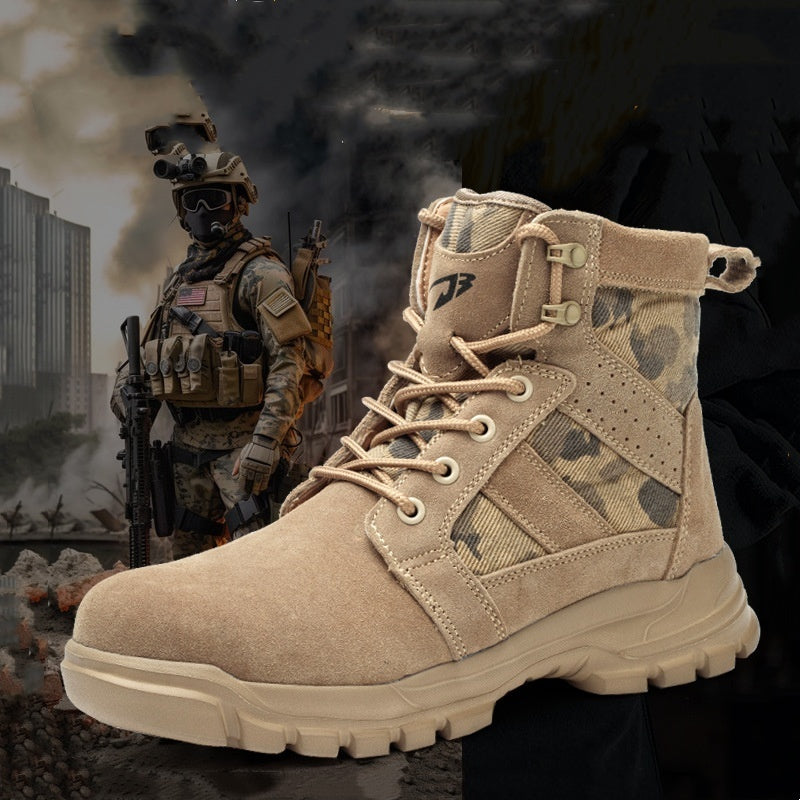 Combat Boots Male High Ankle Safety Shoes - Raven Supply Company