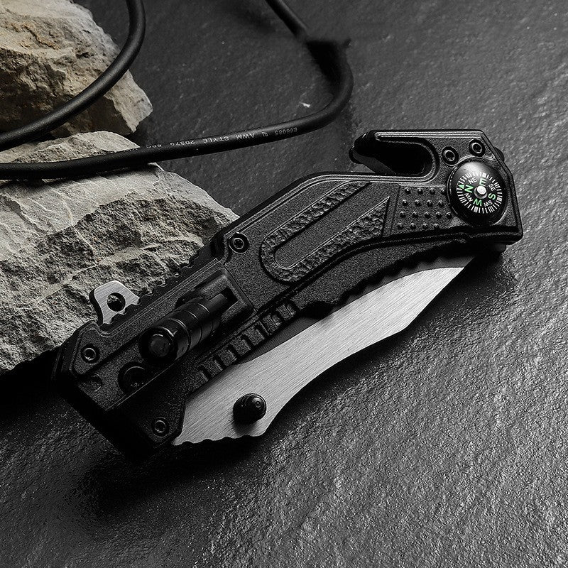 Folding Survival Knife for Wilderness Survival and Emergency Preparedness - Raven Supply Company