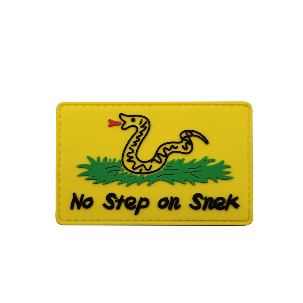 No Step on Snek morale Patch - Durable Embroidered Tactical Morale Patch for Collectors and Enthusiasts - Raven Supply Company