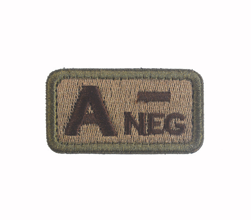 Embroidered Tactical Blood Type Patch - Essential Velcro ID for First Responders - Raven Supply Company