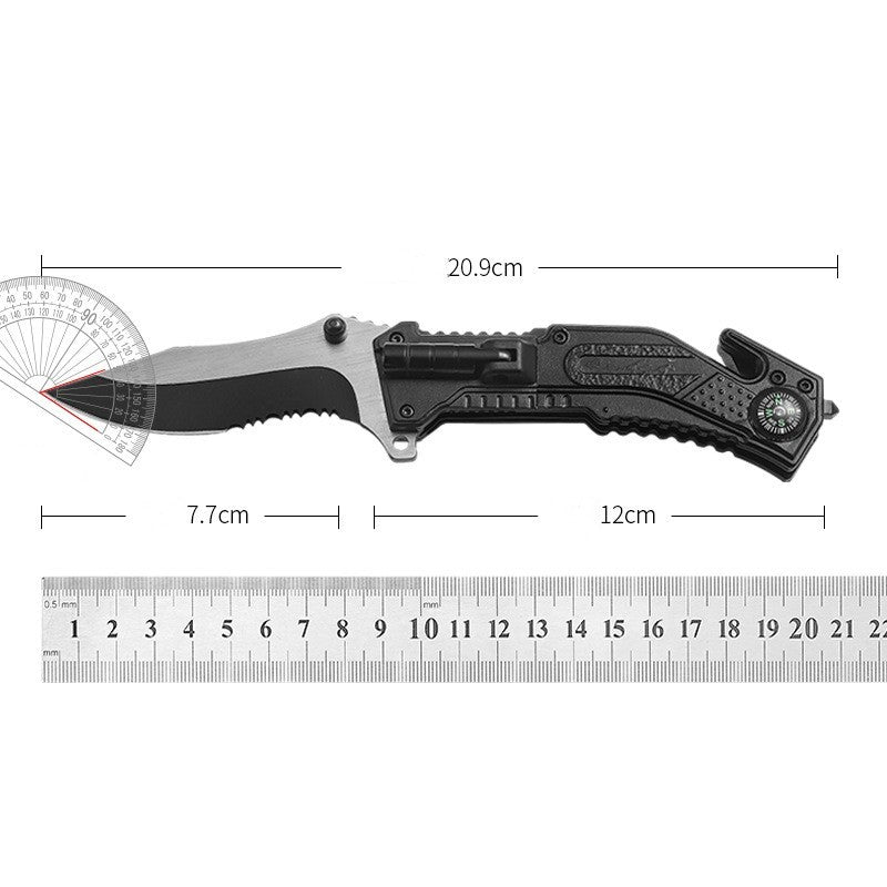 Folding Survival Knife for Wilderness Survival and Emergency Preparedness - Raven Supply Company