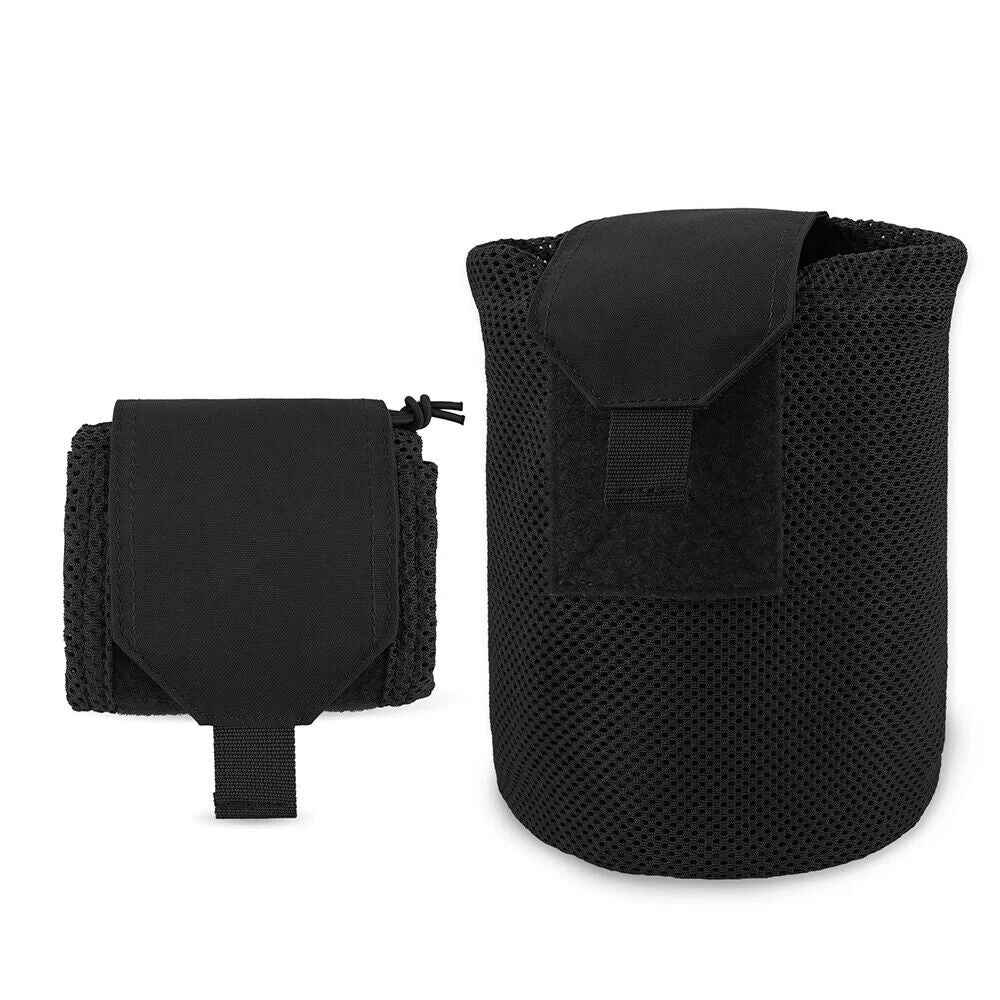 KRYDEX Tactical Mesh Dump Pouch Drop Pouch Mag Recycling Carrier fit MOLLE/BELT