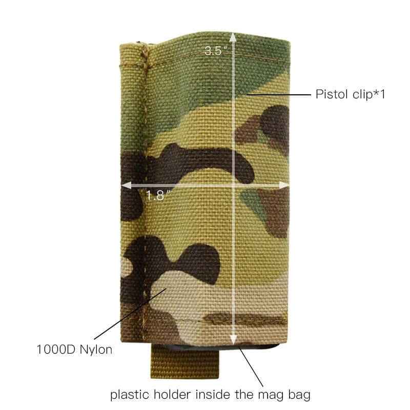 MUCITUP MUCTAC Tactical Single Mag Pouch – MOLLE, Multicam, 1000D Nylon