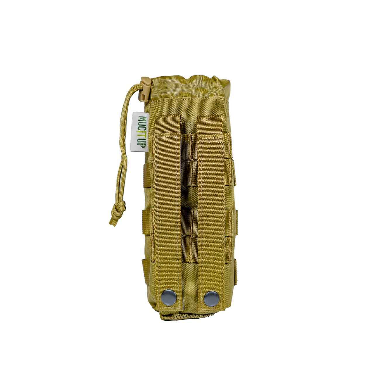 MUCITUP MUCTAC MOLLE Water Bottle Holder 500D Nylon Pouch – Black, Camo, Khaki