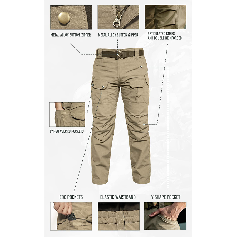 Tactical Outdoor Desert Pants for Ultimate Performance with Multiple Pockets - Raven Supply Company