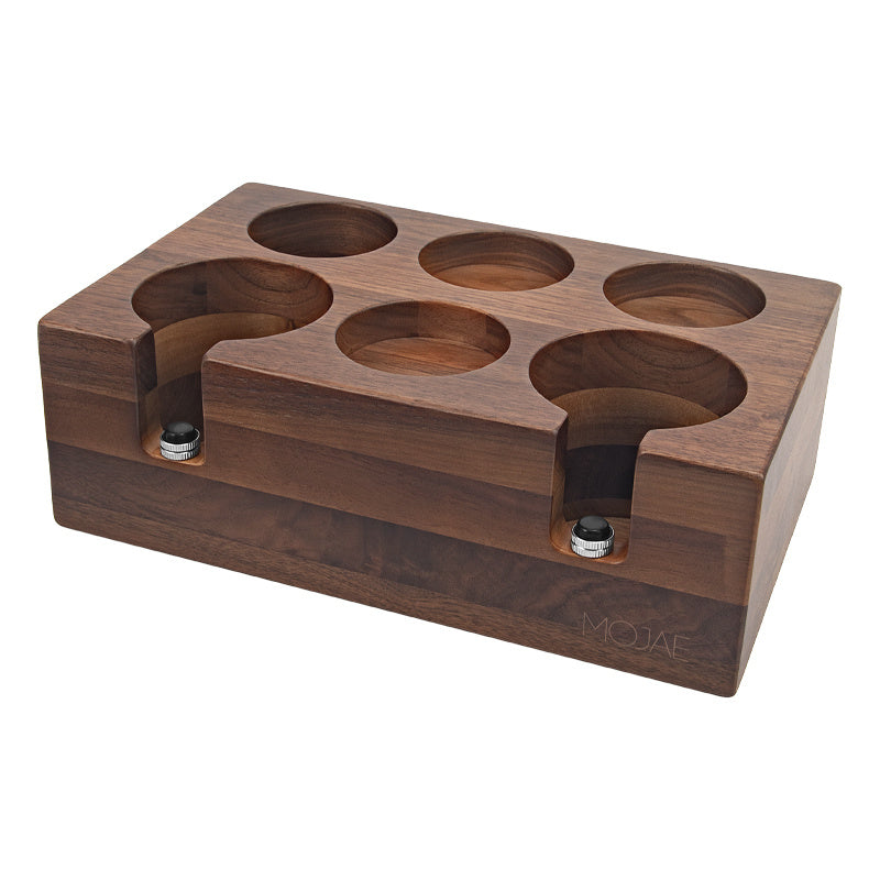 Solid Wood Espresso Machine Handle Support - Raven Supply Company