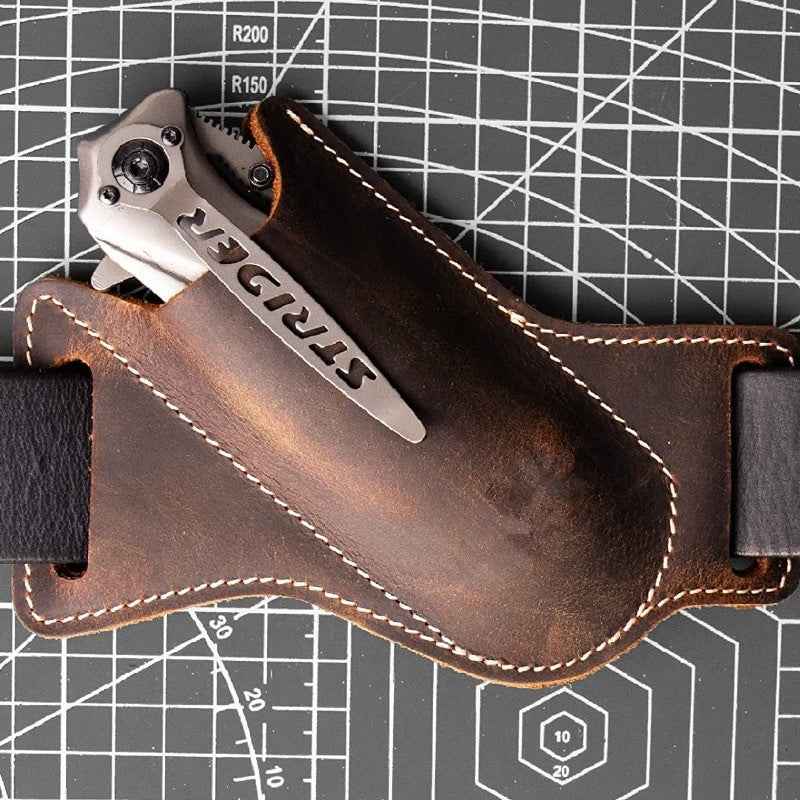 Tactical Cowhide Knife Sleeve for Ultimate Protection and Style - Raven Supply Company