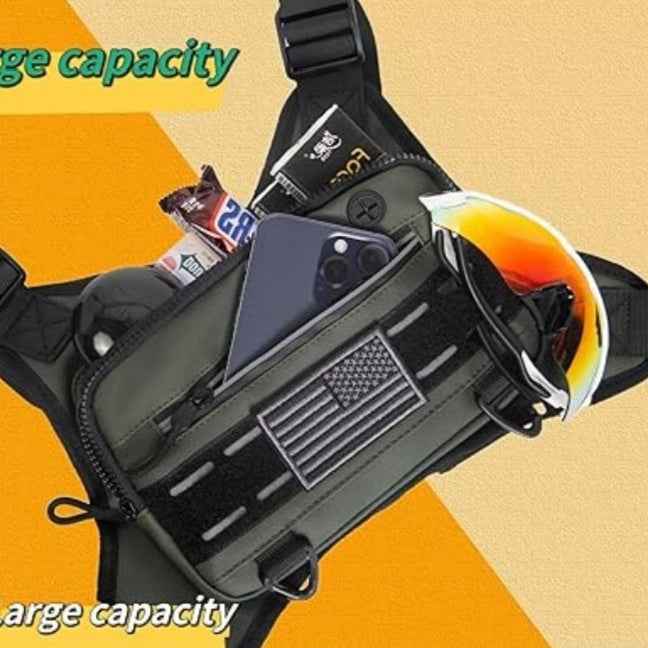 Men's Tactical Chest Bag – Versatile and Durable Outdoor Sports Gear for Adventurers - Raven Supply Company