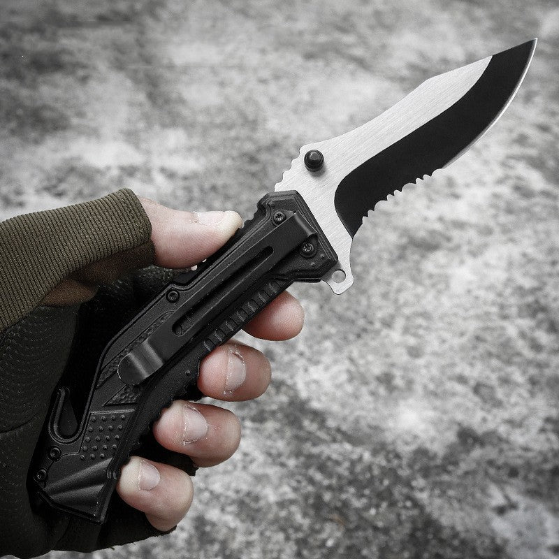 Folding Survival Knife for Wilderness Survival and Emergency Preparedness - Raven Supply Company
