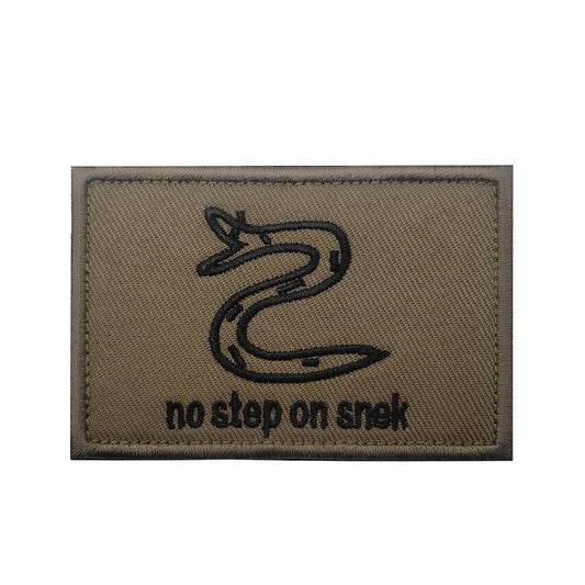 No Step on Snek morale Patch - Durable Embroidered Tactical Morale Patch for Collectors and Enthusiasts - Raven Supply Company