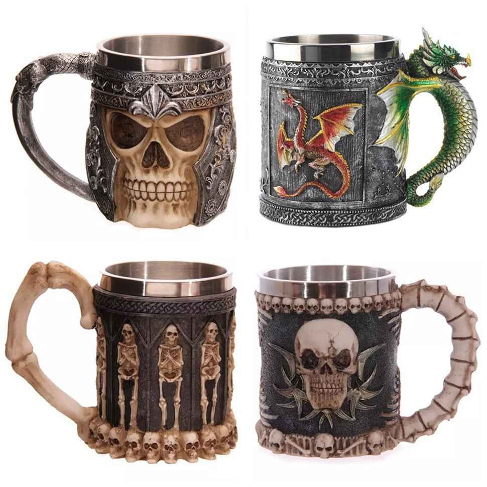 400ML 3D Skull Coffee Mug - Unique Design for Coffee Lovers - Raven Supply Company